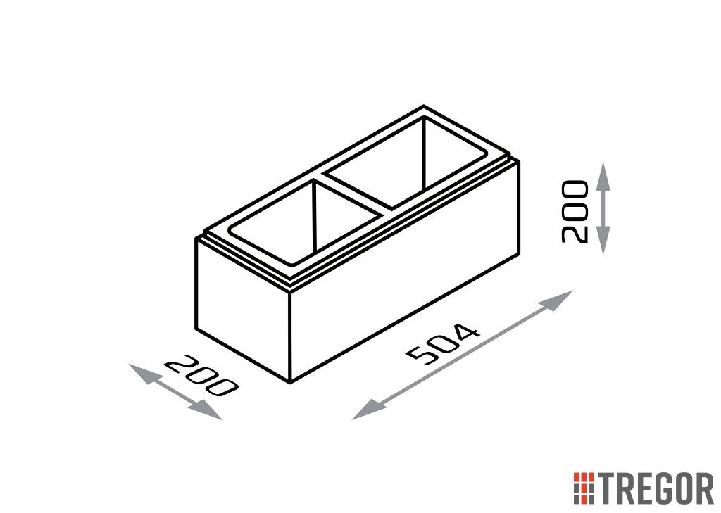 Bloczek ROMA horizon BH20 50,4x20x20