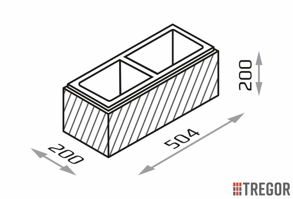 Bloczek ROMA Perfect RP20 50,4x20x20